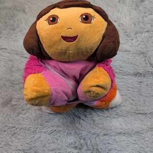 Vintage Dora The Explorer Pillow Pets Pee Wees Plush Pillow Nickelodeon Y2K
